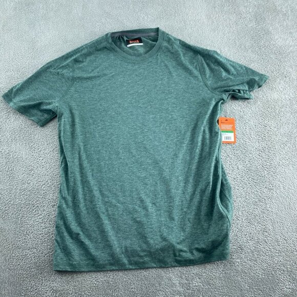 Bass Outdoor Microtech Perf SS Tee Lily Pad Green L NWT 0540 - Picture 1 of 9